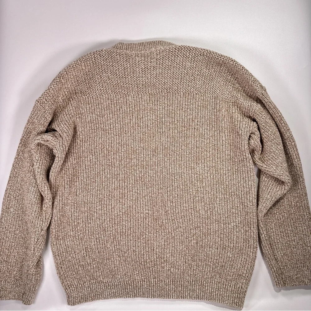 Eddie Bauer Men’s Vintage Made In USA Henley Sweater Large - Picture 4 of 11